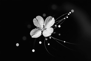 Delicate flower with fine strands an, a Photo by Tanuart