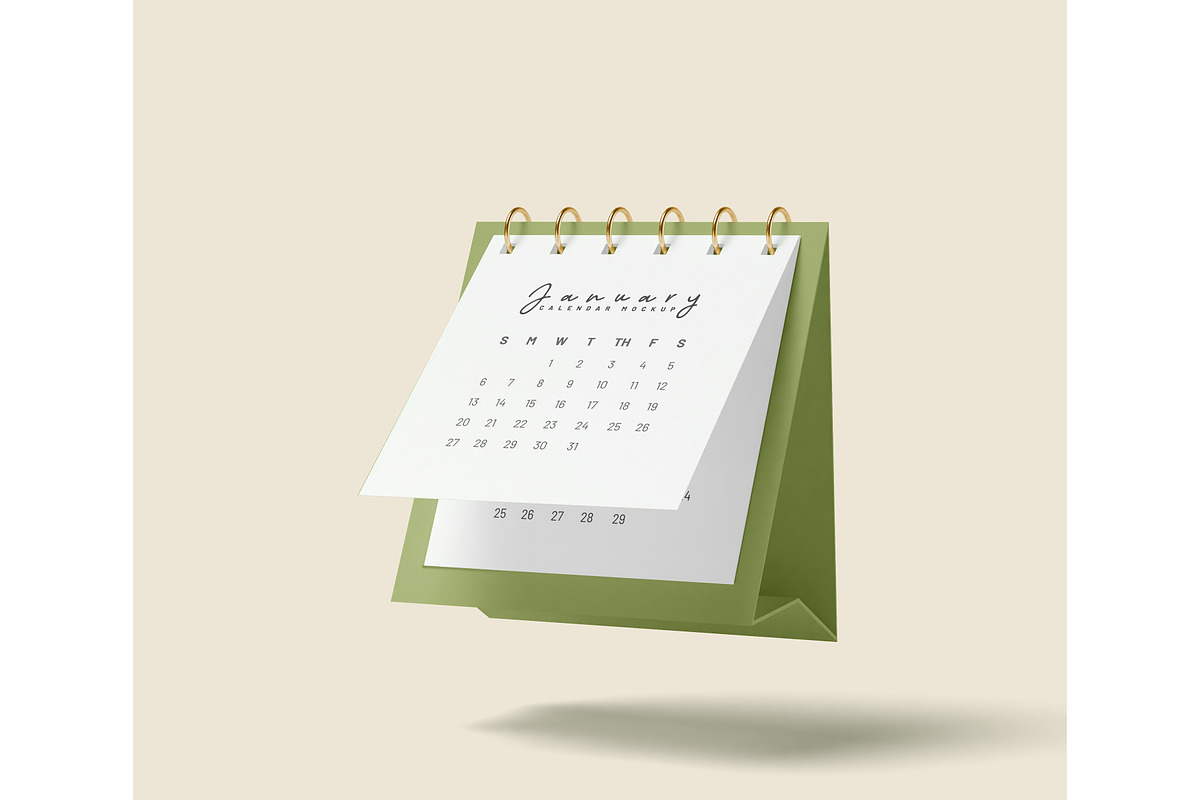 Set of rectangle calendar mockup, a Product Mockup by mockupocka (Photo 10 of 12)