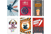 Set of 6 Retro Movie Posters, an Illustration by oxy_gen (Thumbnail 1 of 3)