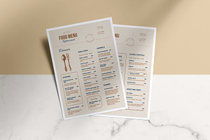 Restaurant Food Menu Flyer