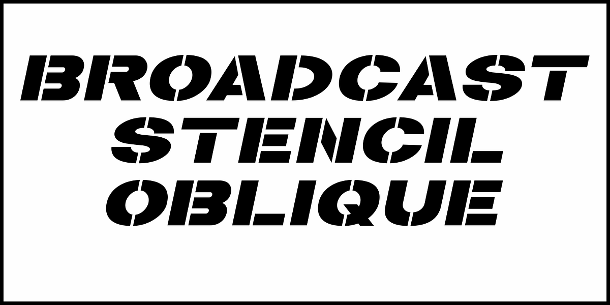 Broadcast Stencil JNL, a Serif Font by Jeff Levine Fonts (Photo 4 of 5)