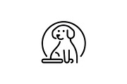 Dog sitting service vector logo, a Branding & Logo Template by Vectorium Studio (Thumbnail 2 of 2)