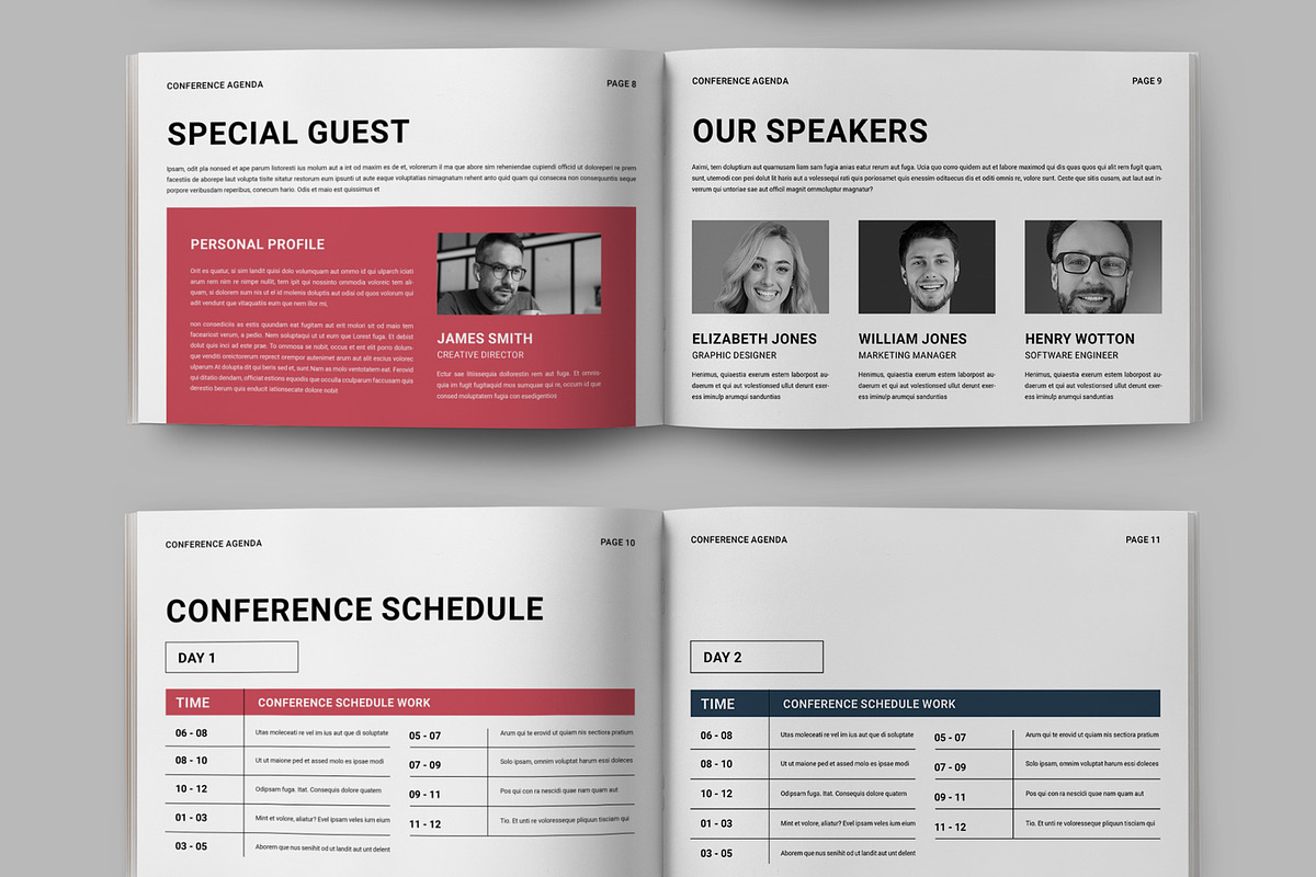 Conference Agenda Layout, a Brochure Template by ContestDesign (Photo 5 of 5)