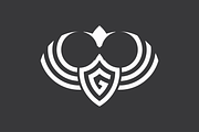 G Shield Eagle Wing Crown Logo, a Branding & Logo Template by Advateik ™ (Thumbnail 1 of 3)