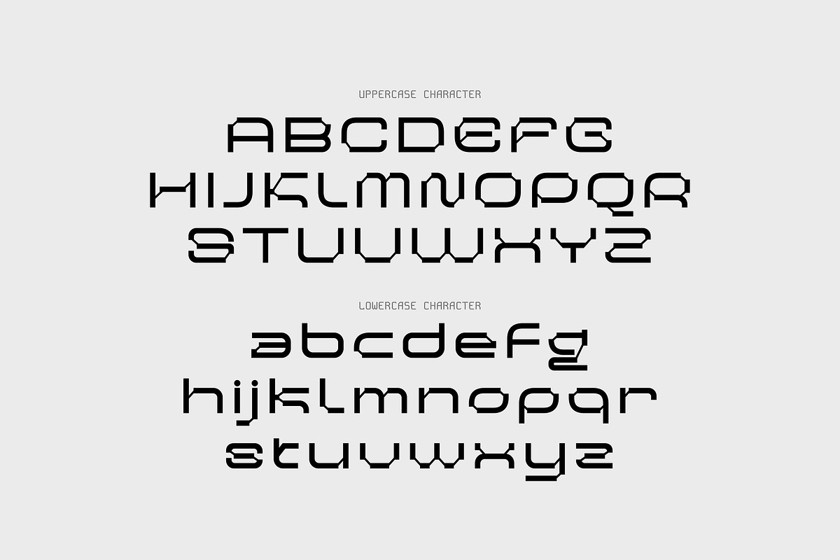 Nebula Rolek - Cyber Techno Typeface, a Sans Serif Font by Imoodev (Photo 5 of 6)