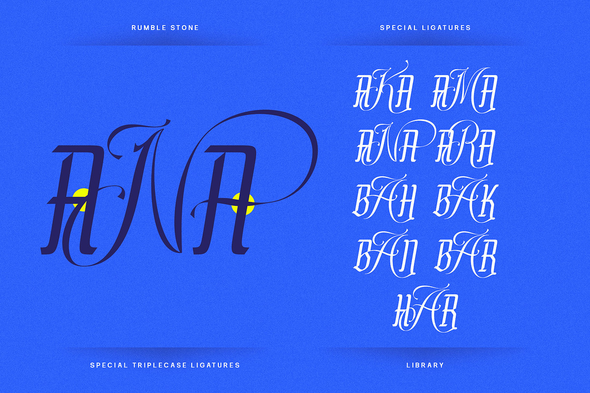 Rumble Stone Typeface, a Blackletter Font by alit design (Photo 15 of 16)