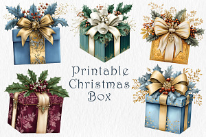 Christmas Box Clipart