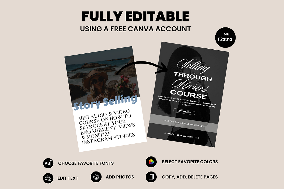 Selling Through Stories Course, a Marketing Template by Design By Hira (Photo 9 of 10)