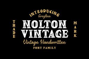 Nolton Vintage - Font Family