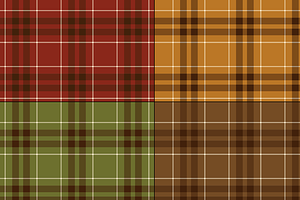 Seamless Autumn Plaids