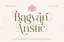 Bagvan Anstic Elegant Serif Font