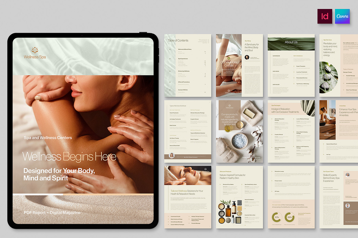 Spa & Wellness eBook Brochure, a Brochure Template by BrandPacks (Photo 1 of 6)