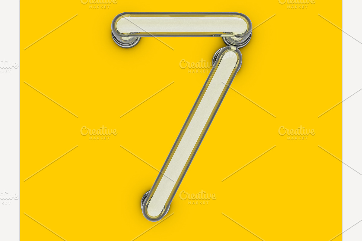 Neon tube font, an Object Graphic by 3D Graphics Shop (Photo 14 of 38)