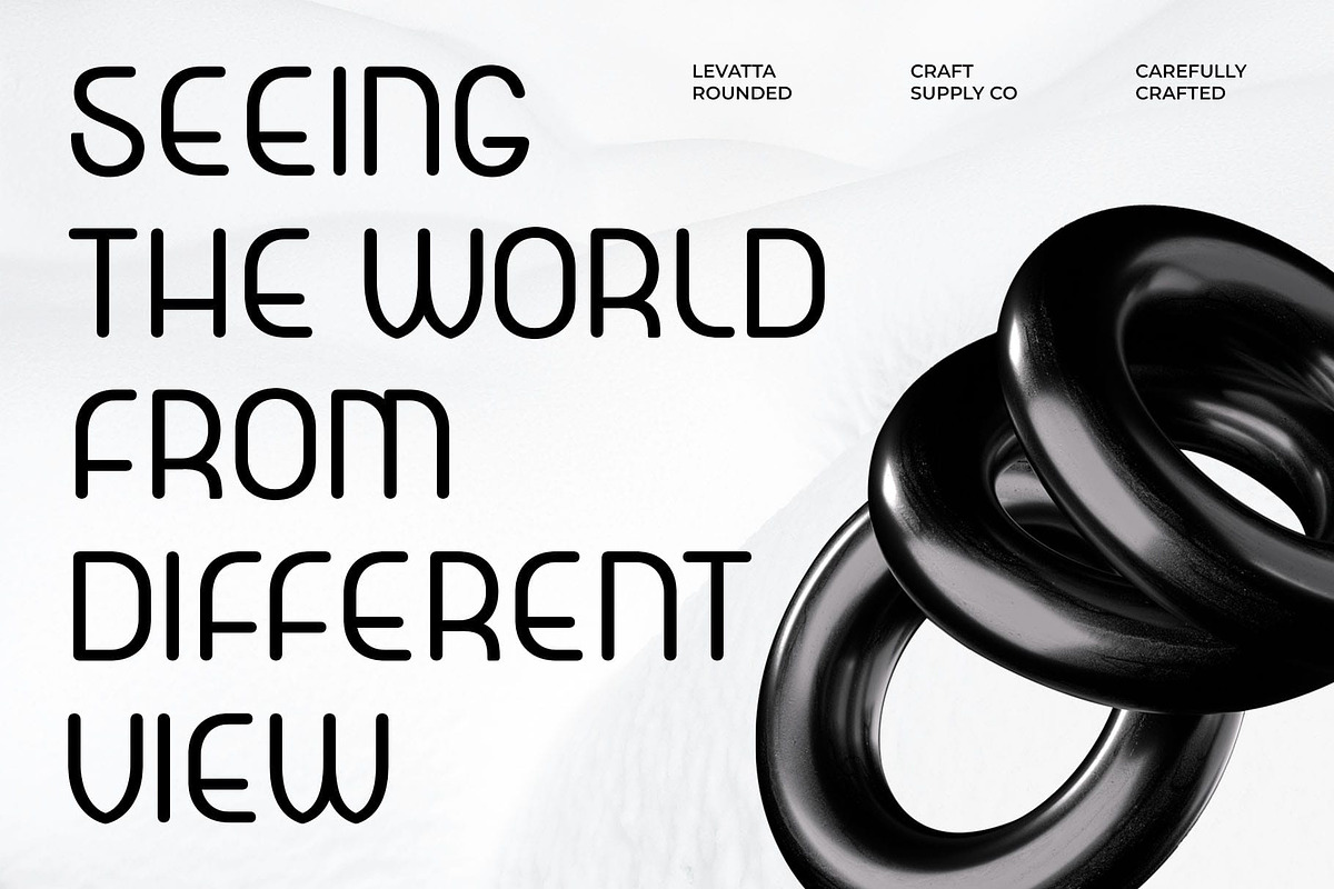 Levatta Rounded, a Sans Serif Font by Craft Supply Co. (Photo 5 of 8)