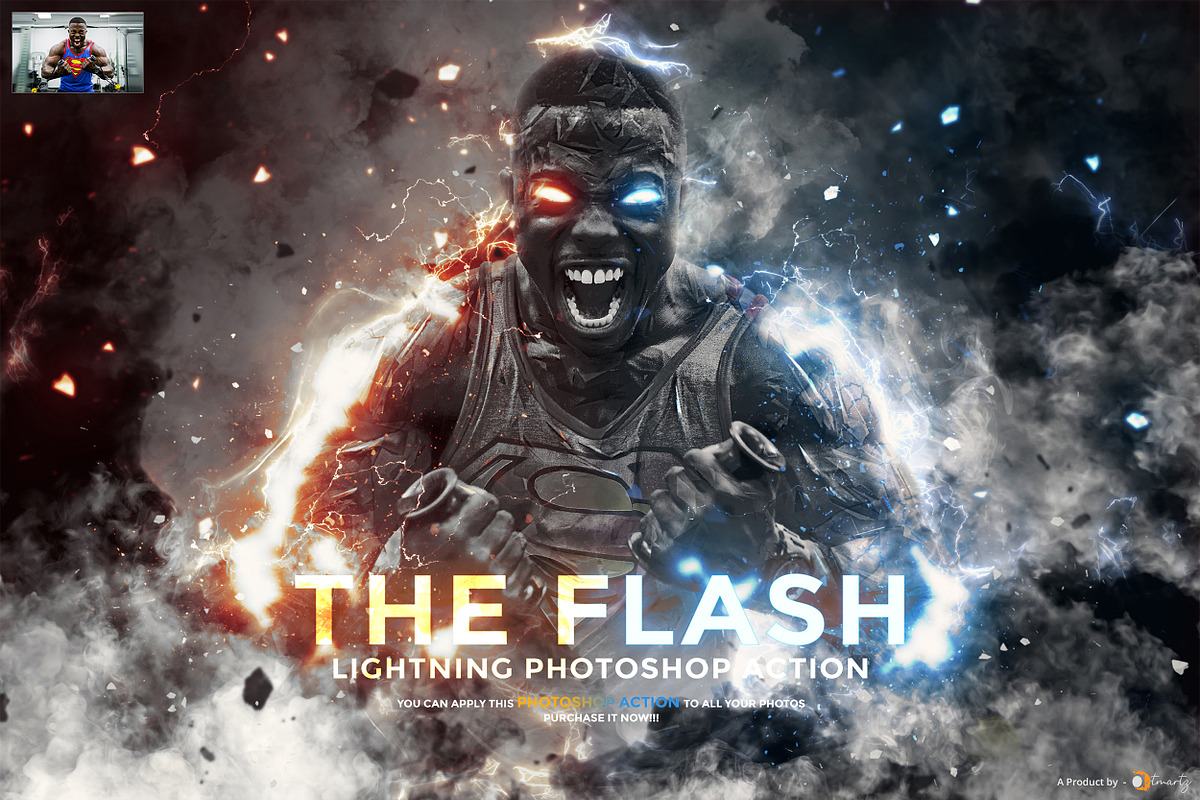 The Flash - Lightning Ps Action, an Action Add-On by A R T M A R T (Photo 1 of 10)