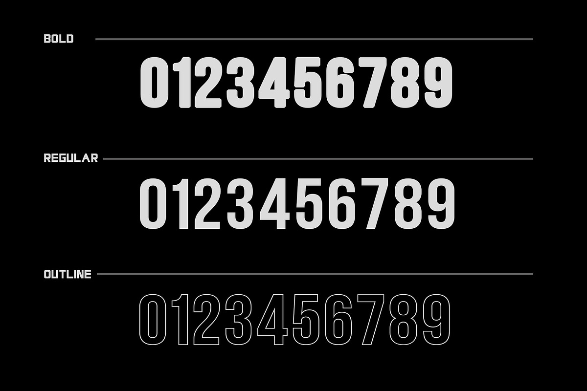 Lethal - 3 sans font family preview 8
