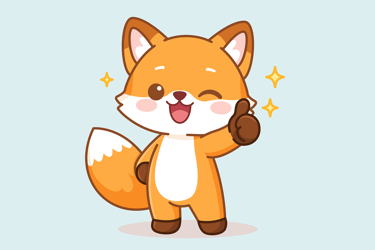 Cartoon-Fox-Thumbs-Up, an Animal Illustration by Artpon Illustration (Photo 2 of 3)
