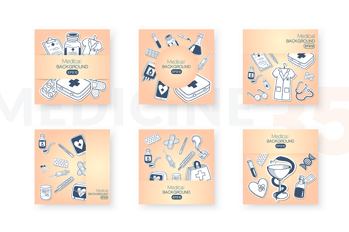 Medicine Design Elements, a Background Graphic by Chuhastock (Photo 16 of 23)