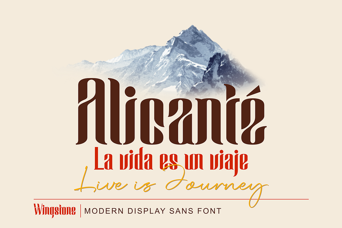 Wingstone, a Sans Serif Font by Omotu Studio (Photo 6 of 12)