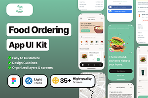 Barcelle  - Food Ordering App UI Kit, an UI Kit Template by piyush608