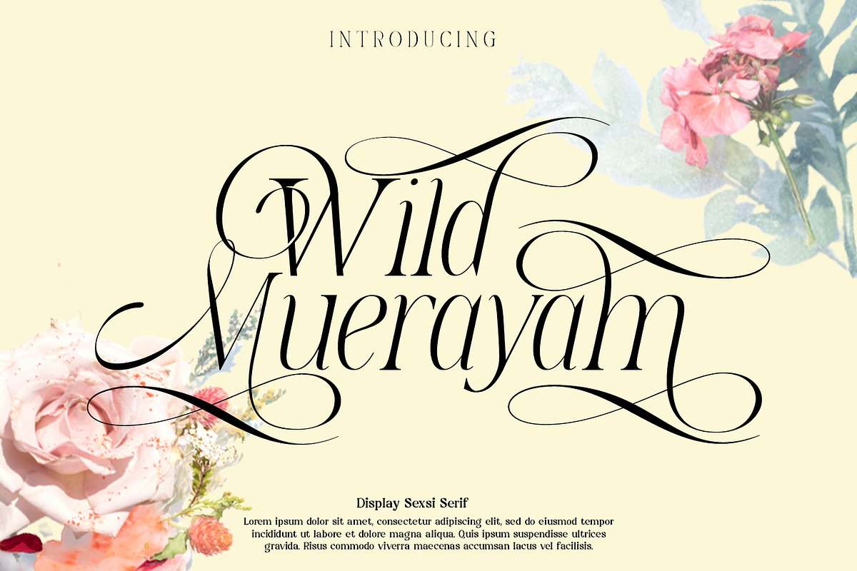 Wild Muerayam, a Serif Font by LuhopCreative (Photo 1 of 14)