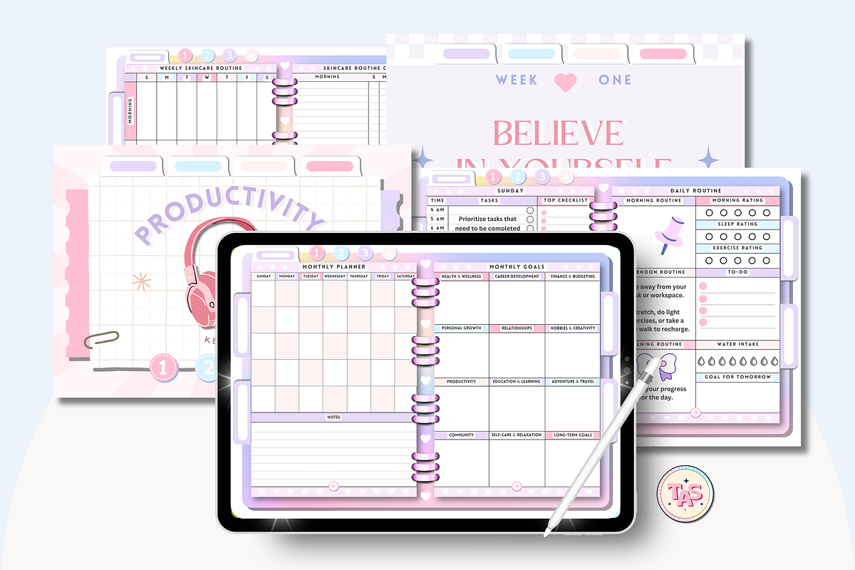 PLR Resell Canva Digital Planner, a Stationery Template by Tas Creative Studio (Photo 10 of 10)