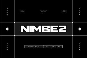 Nimbez - Futuristic Display Font