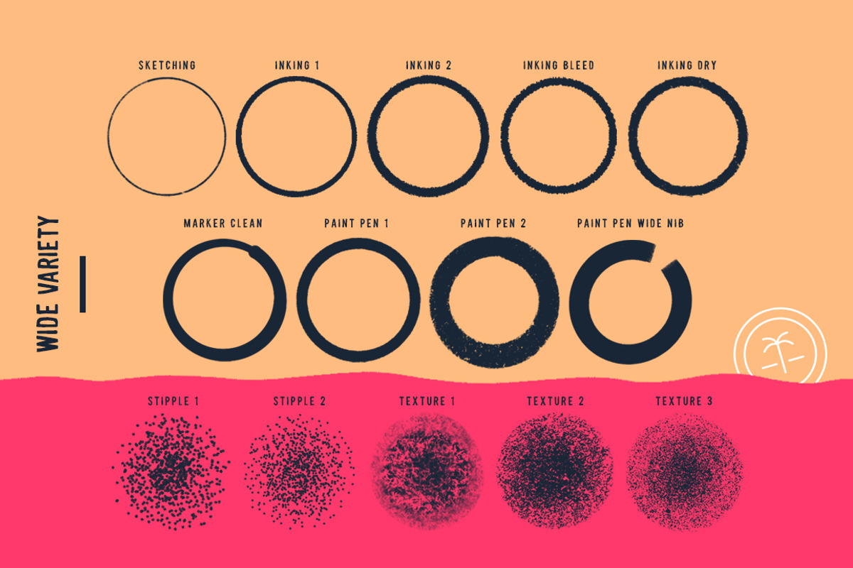 Versatile Procreate Brush Pack, a Brush Add-On by Spring Break Jake (Photo 7 of 7)