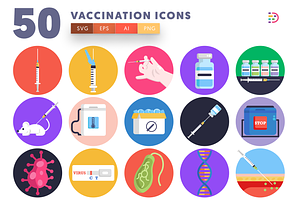 50 Vaccination Icons