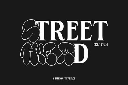 Street Head, a Font by ethylene.creative