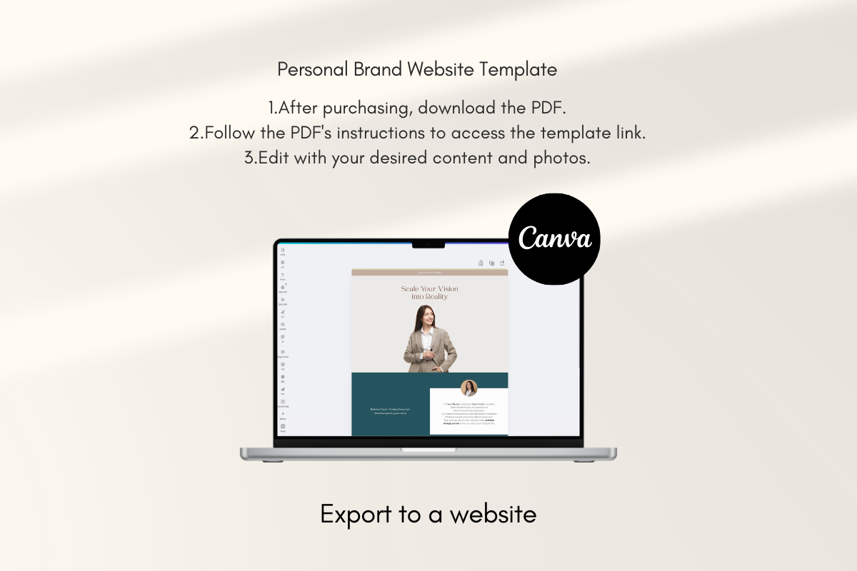 Earthy Digital Business Card Website, a Landing Page Template by batang (Photo 4 of 5)