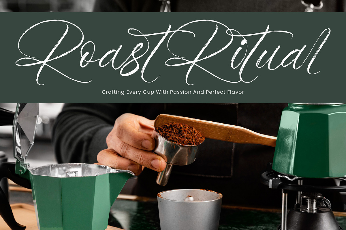 Roast Ritual, a Script Font by operatype.co (Photo 6 of 15)