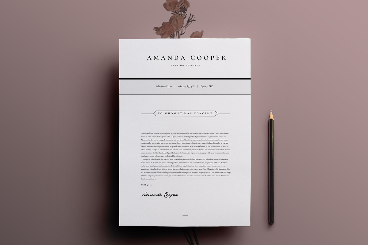 3 Page Resume Template | INDD + DOCX, a Resume Template by Basic Creations (Photo 3 of 5)