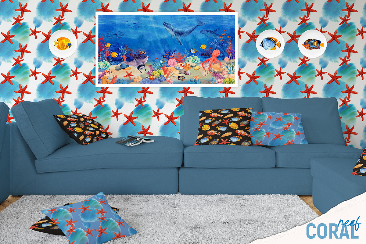 Coral Reef. Watercolor Set, an Illustration by Tata Pilip (Photo 13 of 16)