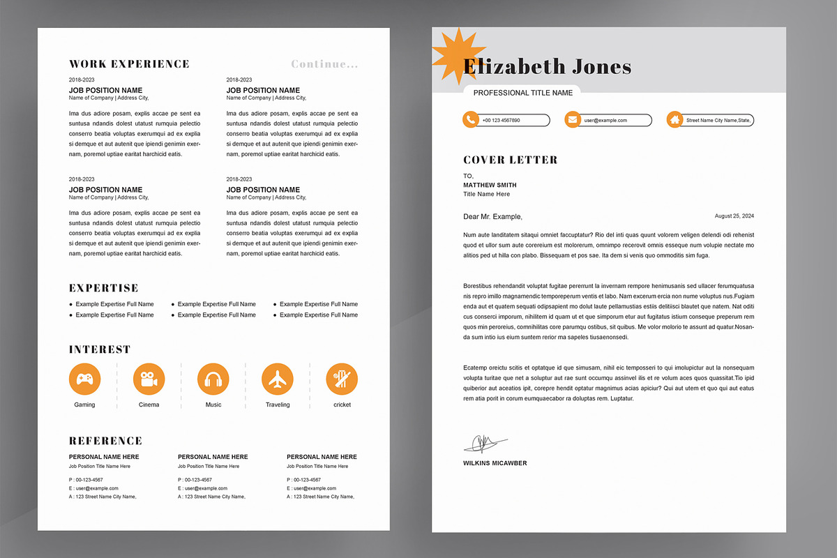Creative Resume Template, a Resume Template by ContestDesign (Photo 2 of 3)