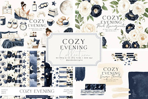 Cozy Evening, an Object Illustration by PeDe Designs