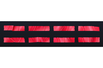 Red adhesive tape pieces, scotch, a Texture Graphic by art PVP - market