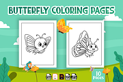 Cute Butterfly Coloring Book for Kid, an Animal Illustration by MK.CreativeHub (Thumbnail 3 of 3)