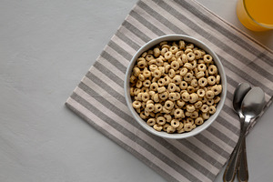 Healthy Cereals Rings with Honey for Breakfast, a Food & Drink Photo by LiudmylaChuhunova