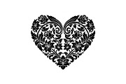 Floral Heart Frame Silhouette Pack, an Illustration by Artivon (Thumbnail 17 of 49)