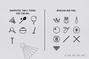Linear Sports Icons, an Icon by The Fake PNG (Thumbnail 5 of 11)