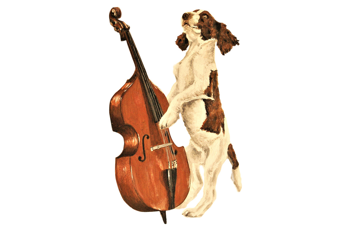 Musical Dog Paintings Bundle, an Animal Illustration by Doggy Days (Photo 4 of 7)