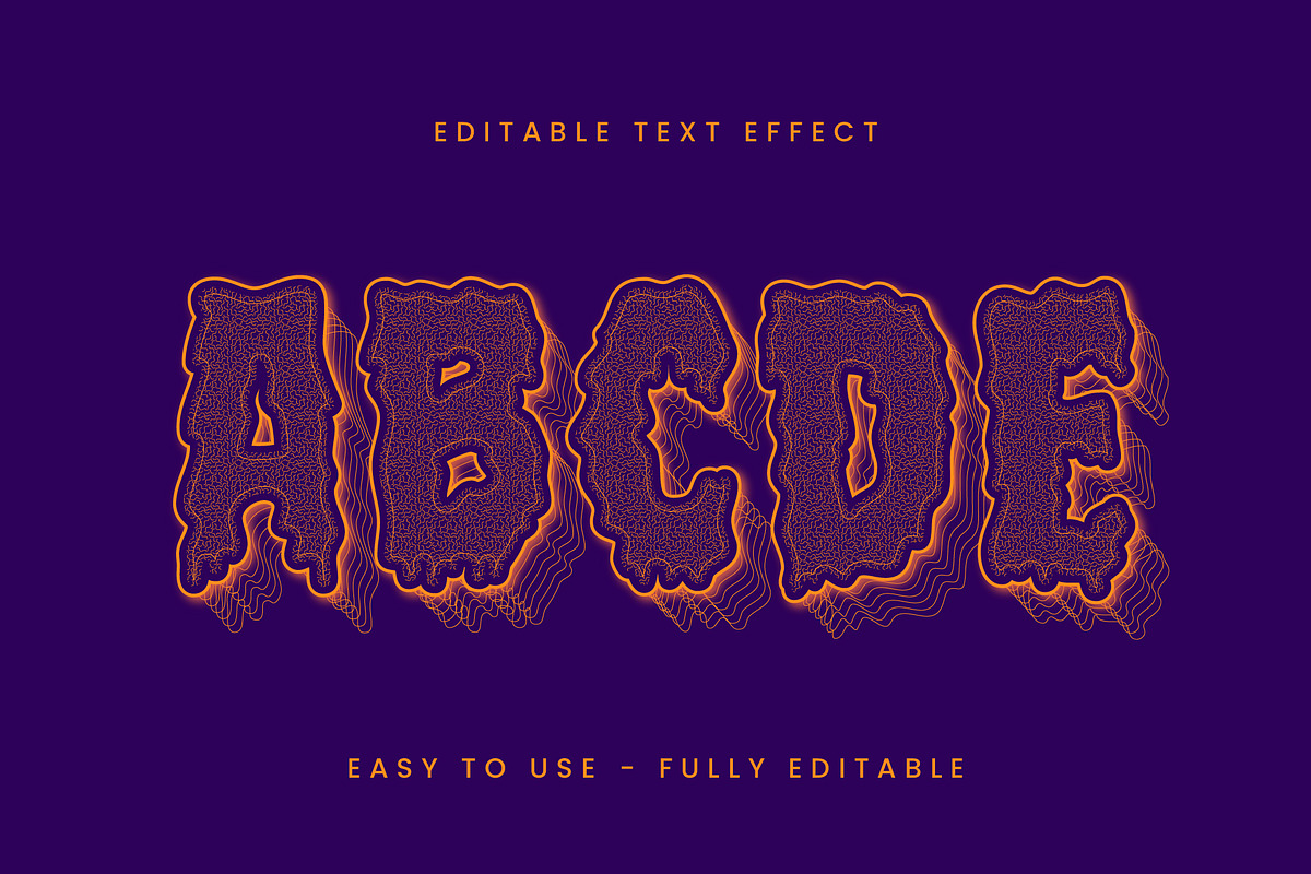 Spooky Neon Layered Text Effect preview 3
