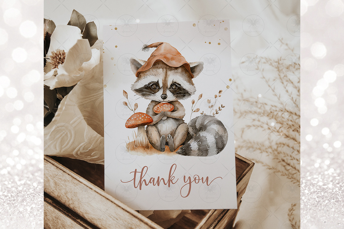 Woodland Animals Clipart Watercolor, an Illustration by BigCakeBee (Photo 6 of 7)