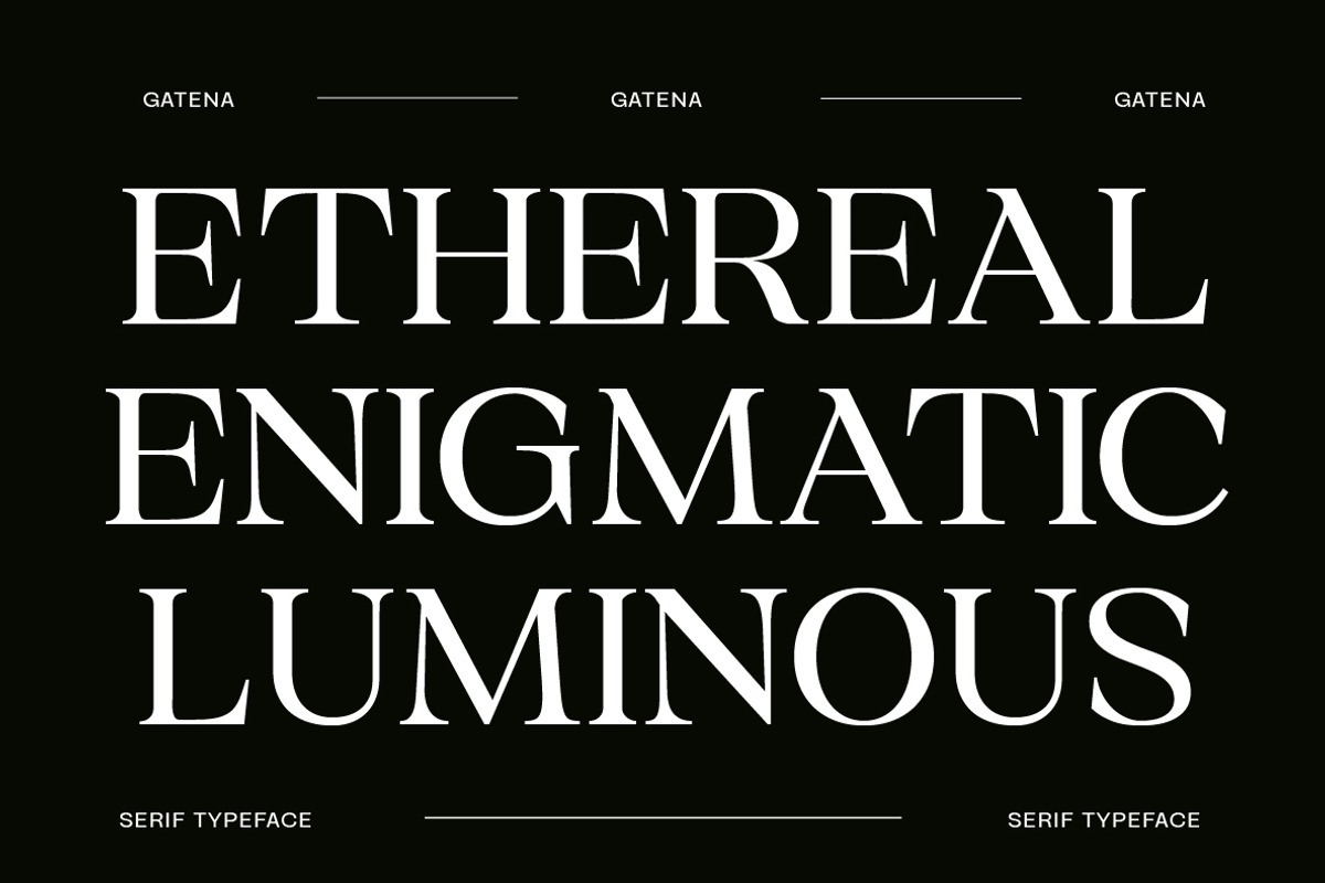 Gatena Serif Modern, a Serif Font by Yukita Creative (Photo 2 of 10)