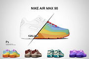 Nike Air Max 90 | Photoshop Mockup, a Product Mockup by sophiesconcepts (Thumbnail 1 of 4)