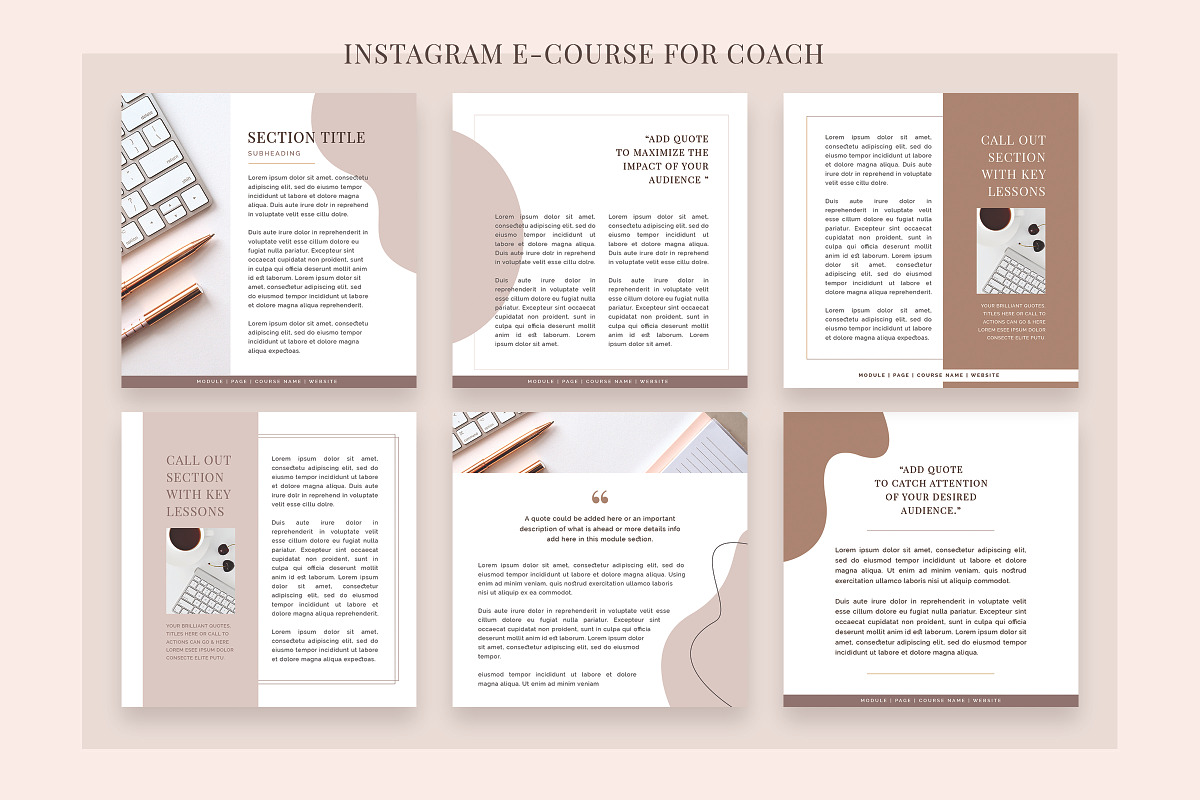 INSTAGRAM E-COURSE FOR COACH, a Social Media Template by Typography Prime (Photo 8 of 11)