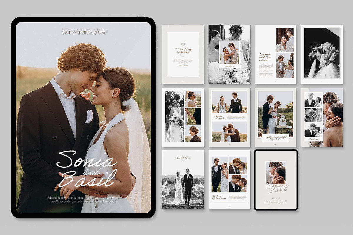 Wedding Digital Photo Book Template, a Brochure Template by BrandPacks (Photo 5 of 5)