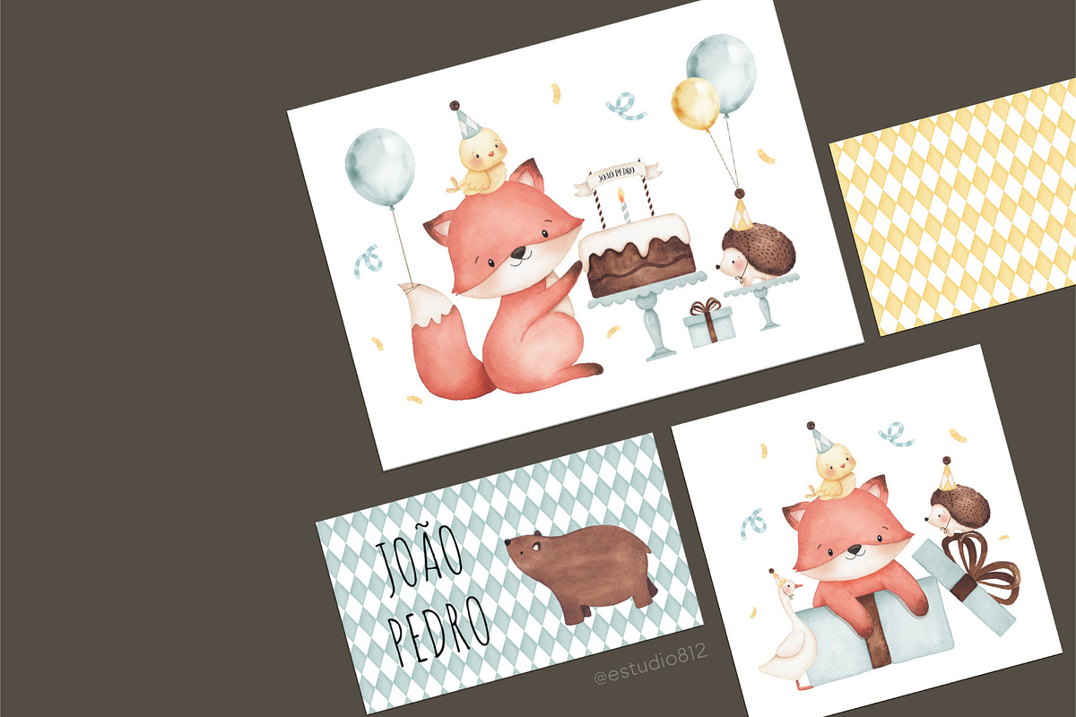 Birthday party, an Animal Illustration by Estudio 812 (Photo 7 of 9)