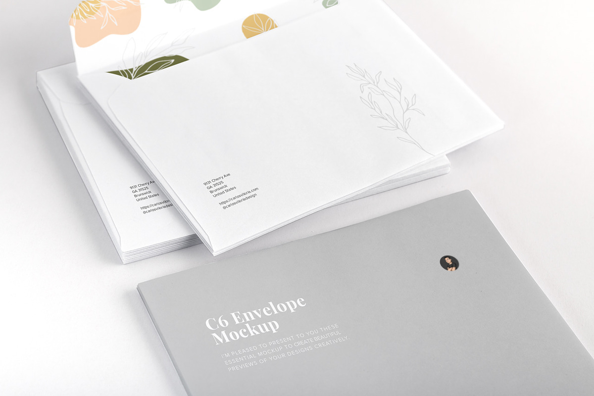 C6 Envelope Mockup 01, a Product Mockup by Mockups by Carlos Viloria (Photo 3 of 5)